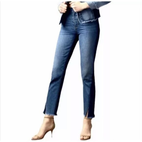 Sam Edelman The Mary Jane High Waist Straight Ankle Jeans Size 24 - Picture 1 of 11